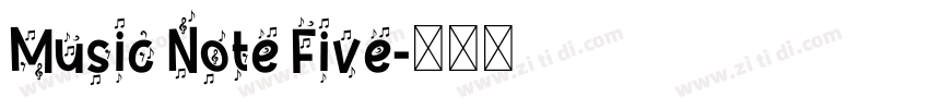 Music Note Five字体转换